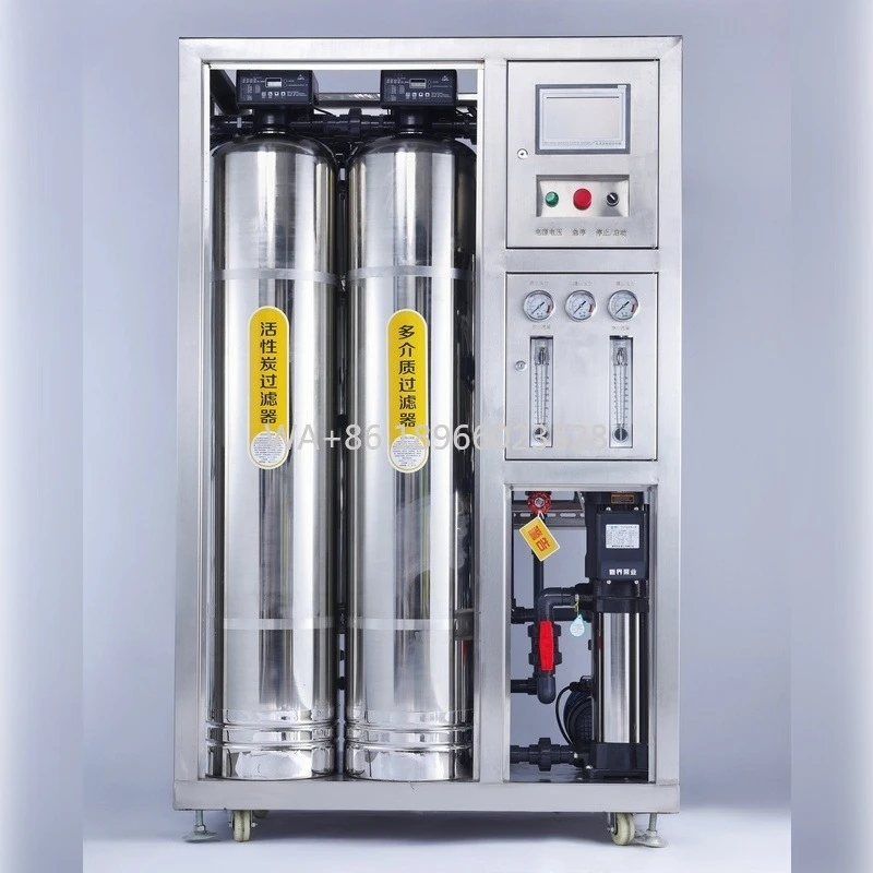 نظام تنقية مع الفولاذ المقاوم للصدأ Huazheng تدفق كبير 500lph 1000lph مياه التناضح العكسي