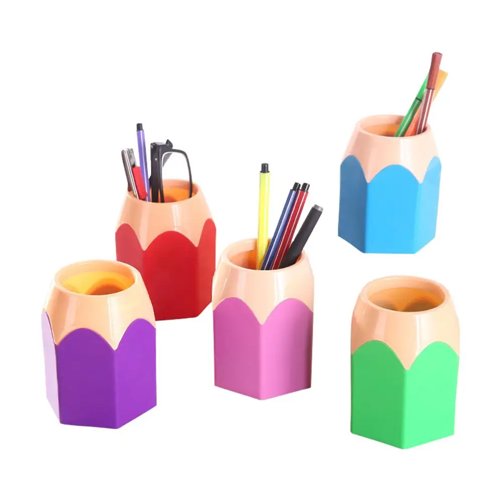 Makeup Brush Pen Holder Vase Pencil Pot Stationery Storage Box (Not Included Accessories)