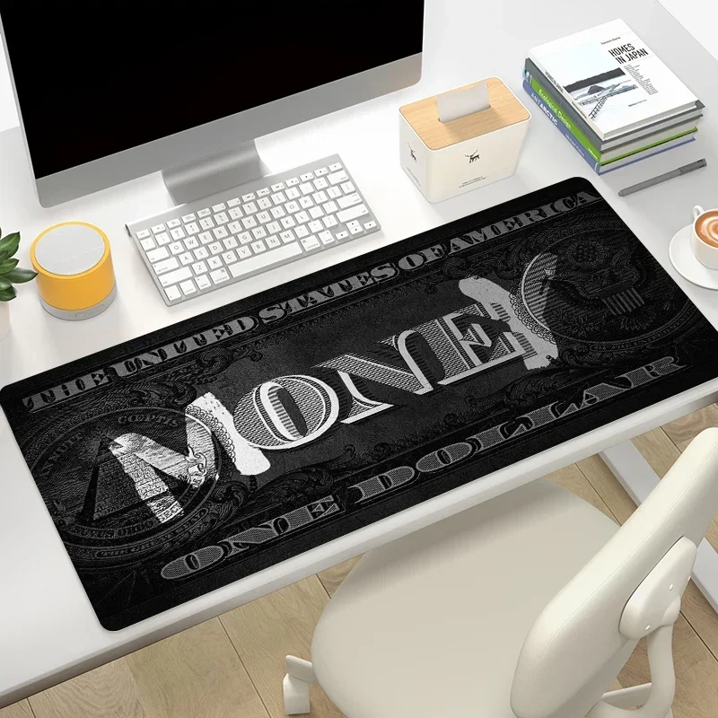 

Money 100 Dollar Mouse Pad Gaming Mats Xxl Speed Computer Tables 400x900 Table Mat Deskpad Playmat Gamer Cabinet Deskmat Kawaii