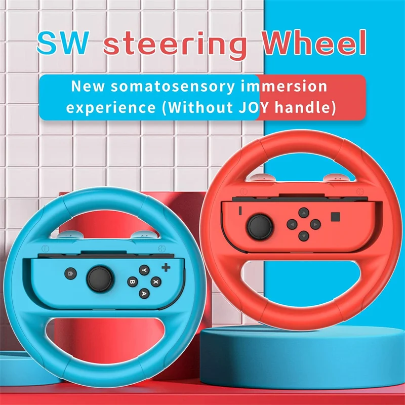 Steering Wheel Grip Family Sports Party Pack Accessories Compatible With Switch JoyCon Controllers