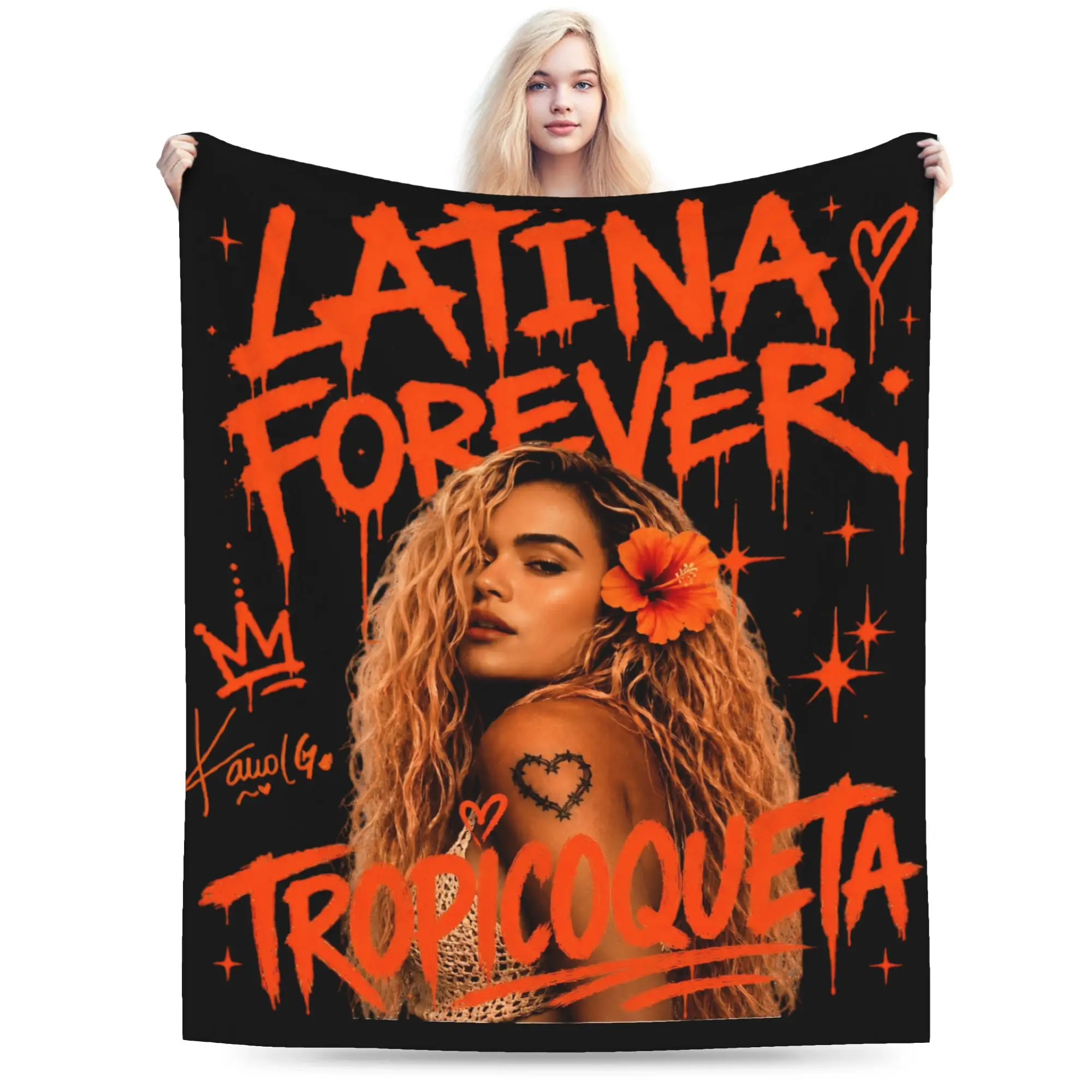 Relax No Me Arrepiento De Sentir Tanto Karols G NMADST  Blanket Merch Room Decorative  Blanket Throw Lightweight Flannel