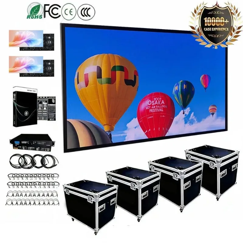Custom-built LED Displays With Waterproof Protection Small Pixel P1.86 Full Color Indoor Video Wall Display Screen With Animatio