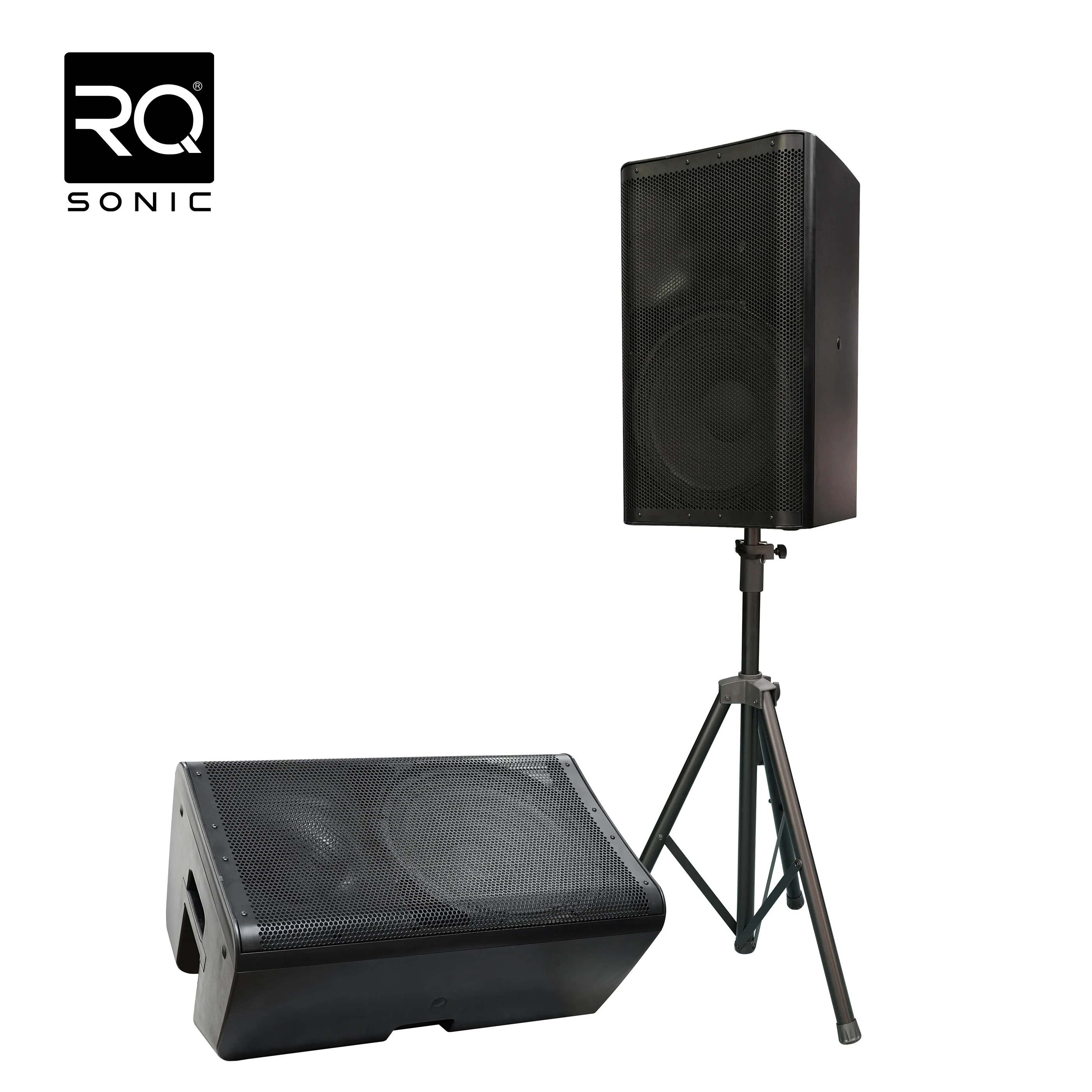 

CDQ15AHH 15 "220W Professional Powered Speaker PA System Class H Plastic Active Speaker with Bluetooth and TWS