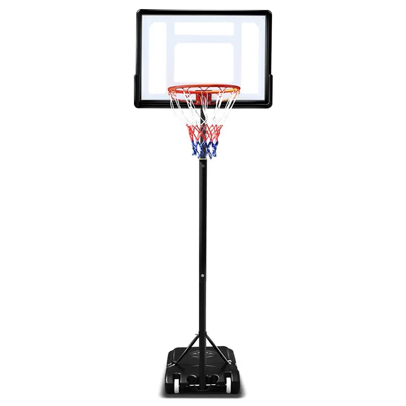 Adjustable Height Outdoor Children's Basketball Rack Movable Household Training Equipment Stable Backboard Plastic Rim