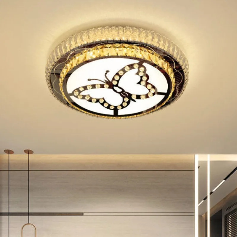

New Crystal Ceiling Light Bedroom Room Energy Saving Modern Simple Balcony Living Room Led Lights Ceiling Light Lights for Room