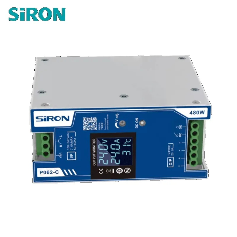 480W 20A Industrial Energy-saving Efficient Intelligent Digital Display AC-DC Power Supply for  P062-C