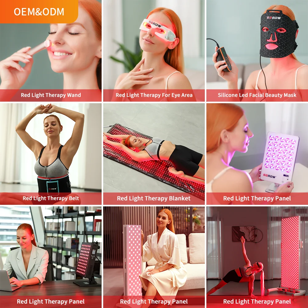 led face mask red light neck flexible  infrared red light therapy mask for face acne