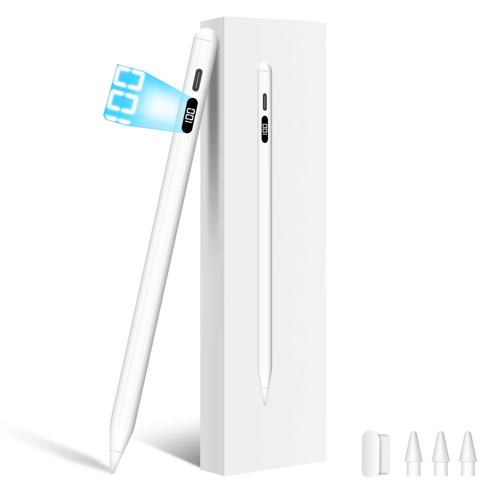 

For Apple Pencil 2 1 Digital Power Display Palm Rejection Tilt,Stylus Pen for iPad 6/7/8/9/10,Mini 5/6,Air 3/4/5,Pro 11/12.9