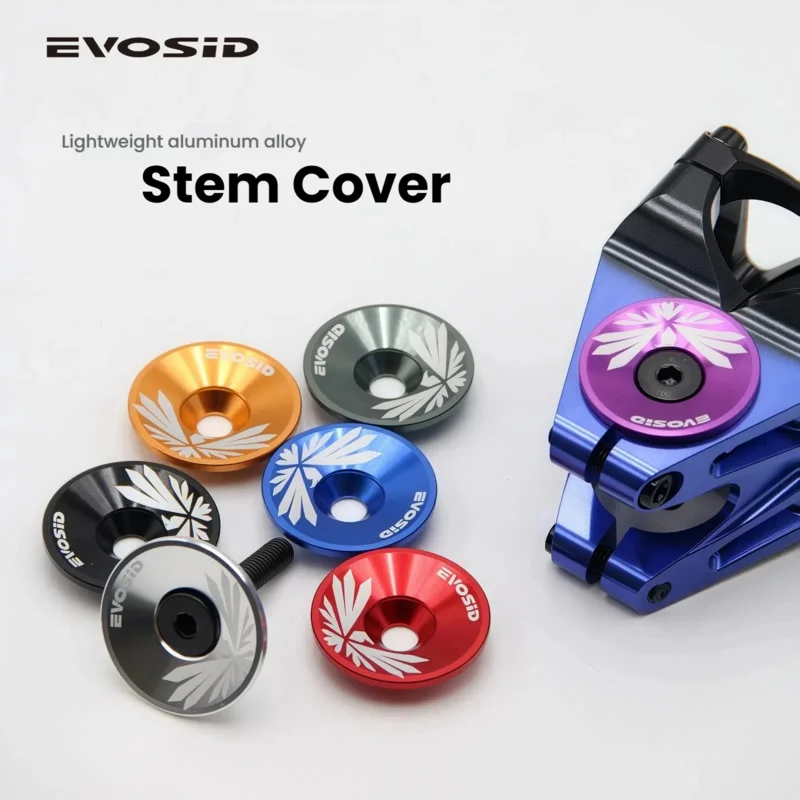 

EVOSID Сверхлегкая крышка выноса велосипеда 5,8 г, верхняя крышка для гарнитуры из алюминиевого сплава, крышка выноса велосипеда MTB, костюм для дорожной горной вилки 1-1/8 дюйма