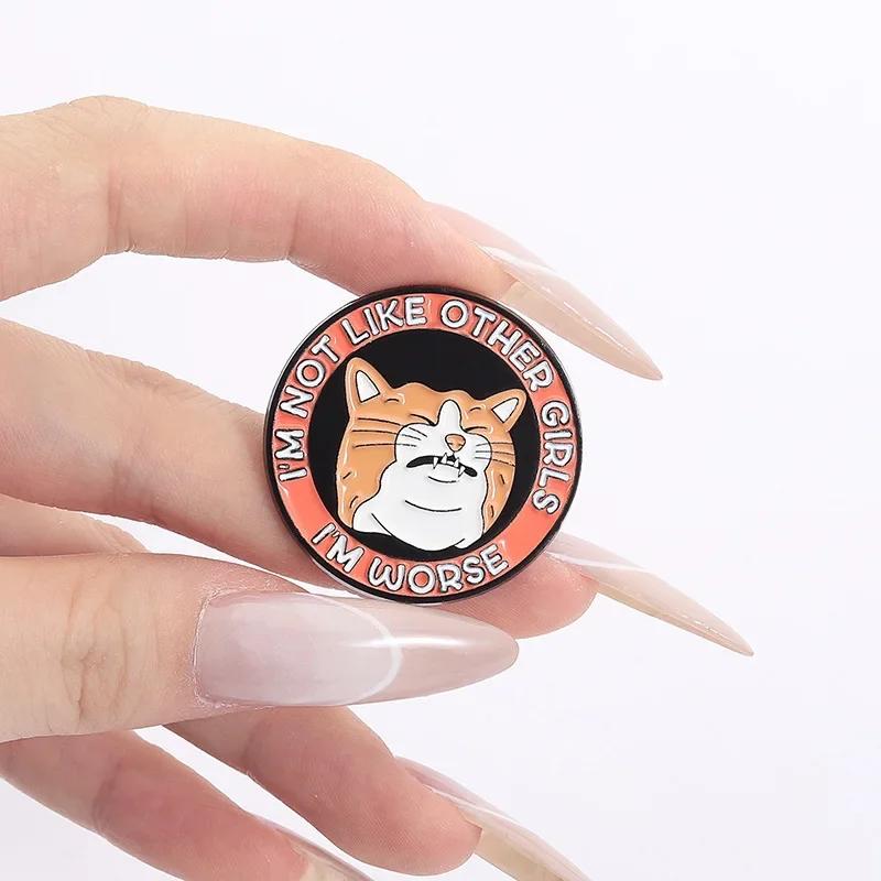 الكرتون أنيمي لطيف القط المينا دبابيس الرجال النساء الملابس دبابيس التلبيب شارات معدنية مضحك المجوهرات بالجملة هدية للأصدقاء #6