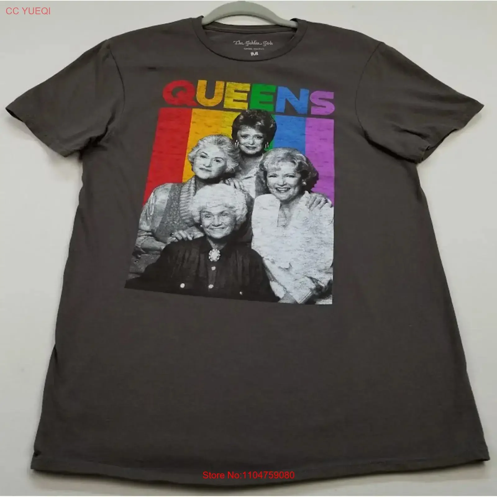 The Golden Girls T Shirt Men's Medium M Multicolor  Crewneck vintage Washed Unisex homme Breathable Versatile Casual Stylish