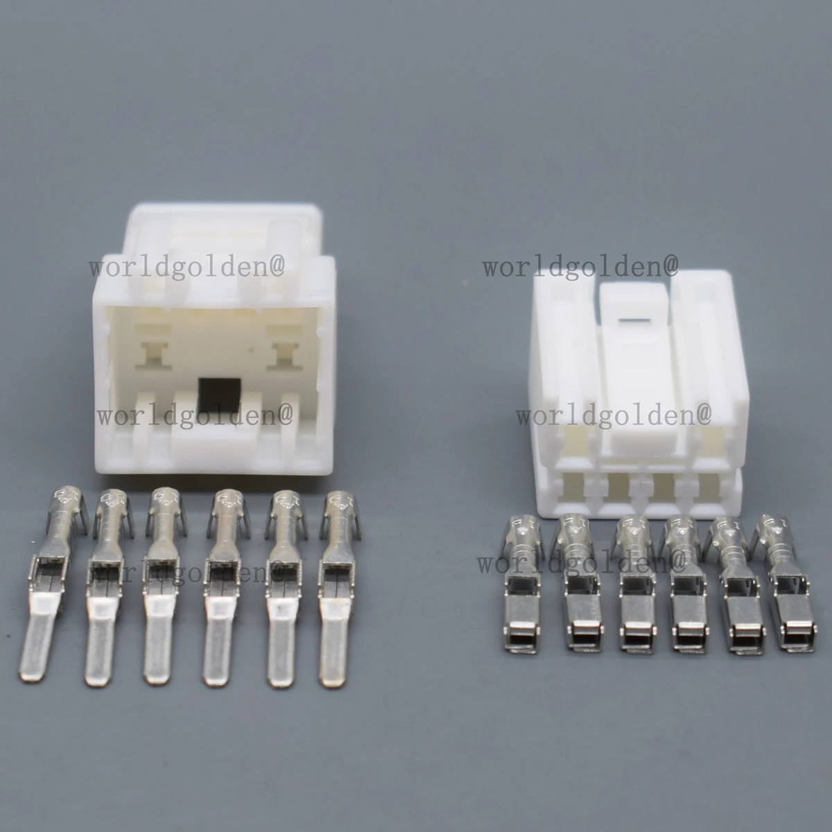 6Pin White Connector Kit 936271-1 936268-1 for Universal Vehicles Cabin Interior Harness Repair car connector