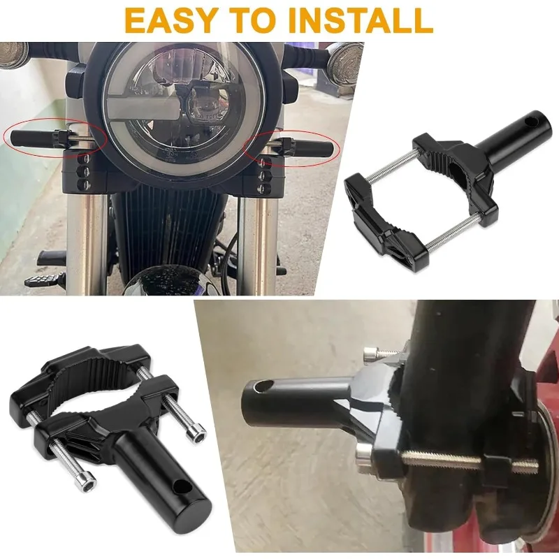 

Universal Mount Bracket For Motorcycle Bumper Modified Headlight Stand Spotlight Extension Pole Frame Support bracket holder