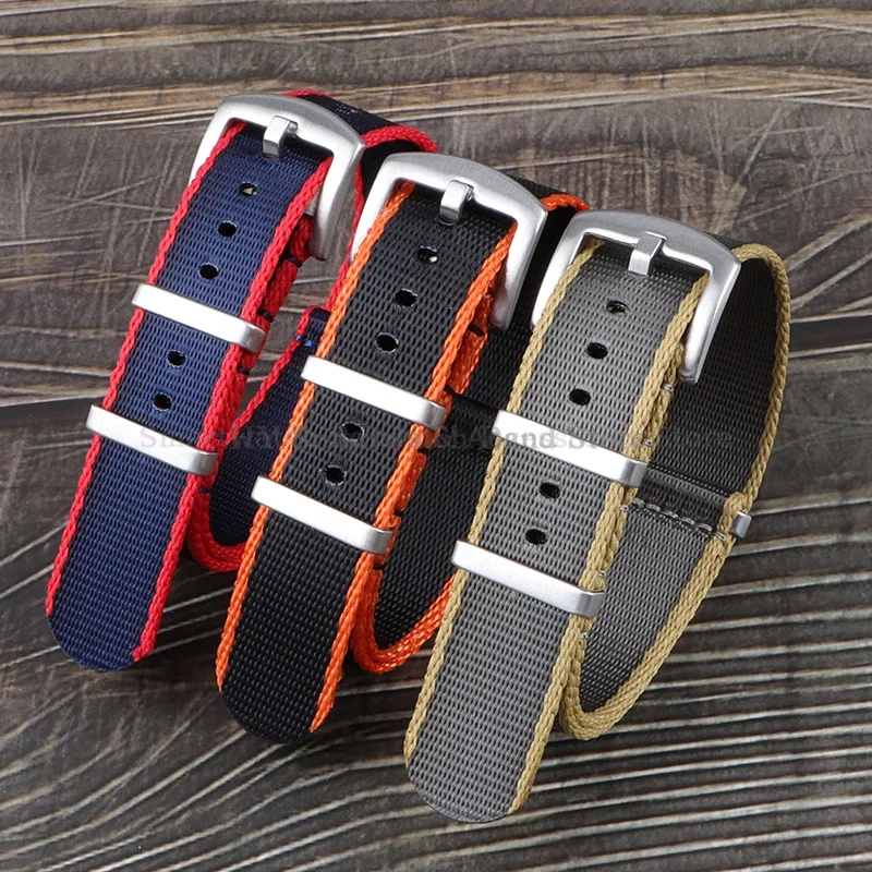 Nylon Watch Strap for Omega for Seiko for Tudor Universal Wrist Band Military Watch Band XL Super Long Size 33cm Band 18/20/22mm