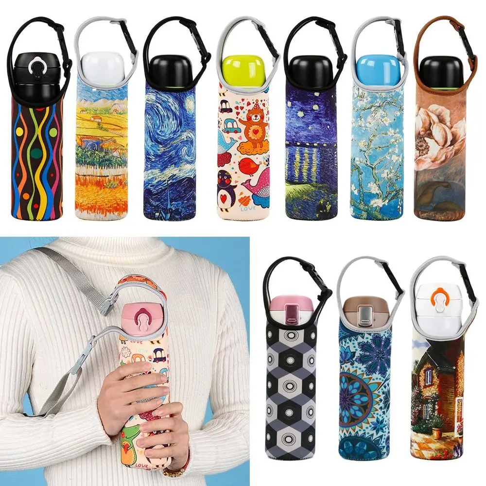 1PC Portable Sport Water Bottle Cover Insulator Sleeve Bag Case Pouch Bottles Cup Pouch Camping Drinkware Accessories