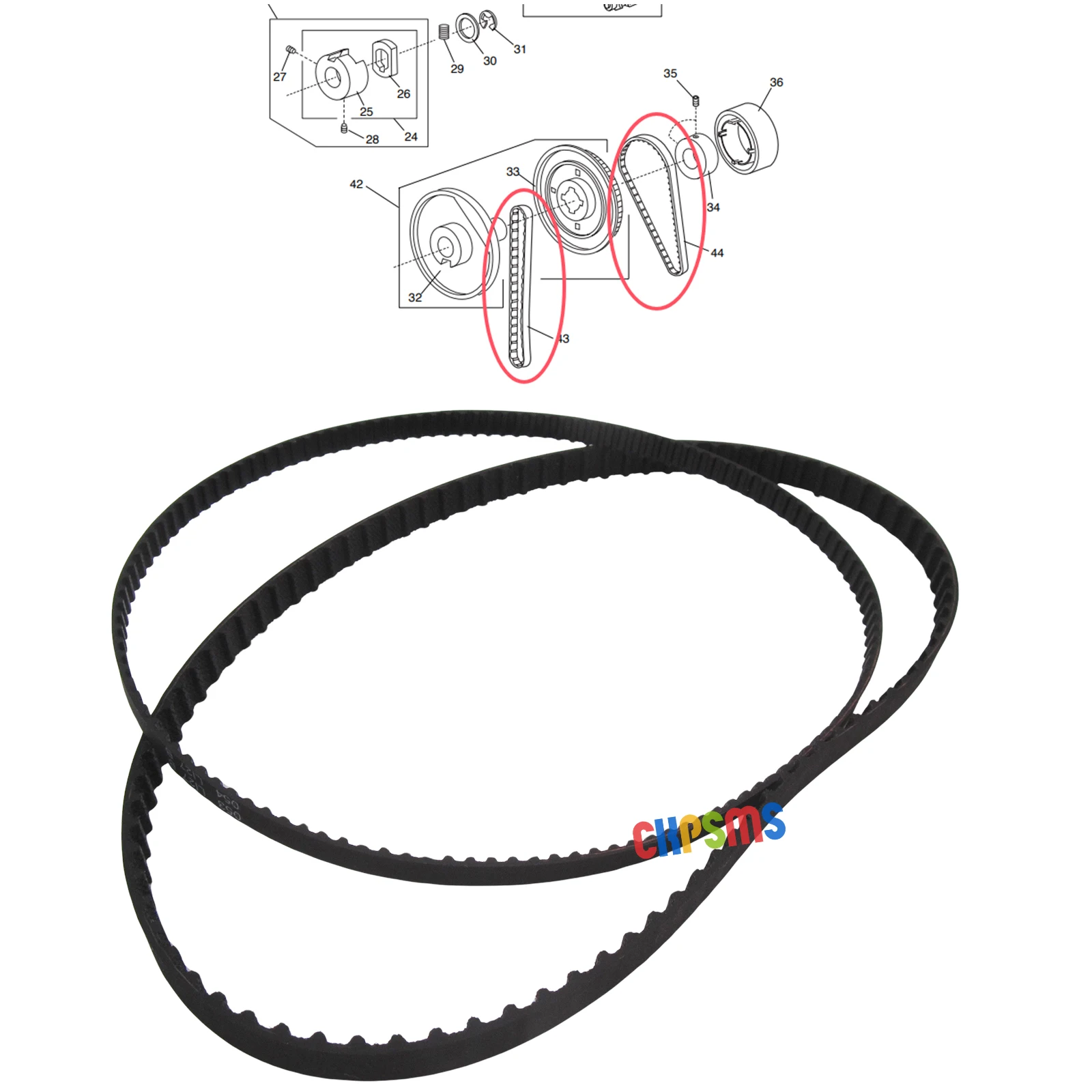 1SET Motor & Timing Belt FOR Elna 7200 7300 Janome MC6300P,MC6500P,MC6600P Necchi QS60