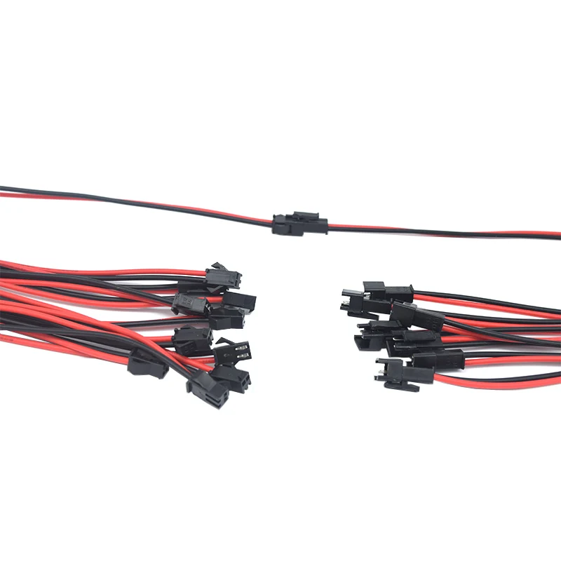 5/10Pairs 2Pin JST SM 2.54MM Plug Cable Male Female 100/150/200mm Wire 22AWG RC Toy Battery Charging Cable Adapter Toy Parts