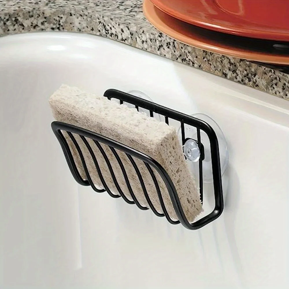 Cleaning Sponge Storage Rack Household Kitchen Sink Wall Hanging Drain Rack Suction Tray Countertop Non-punched Storage Rack