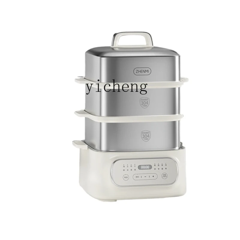 

ZC Stainless Steel Steamer Electric Steamer Multi-Functional Household Small Multi-Layer Large Capacity Steam Pot