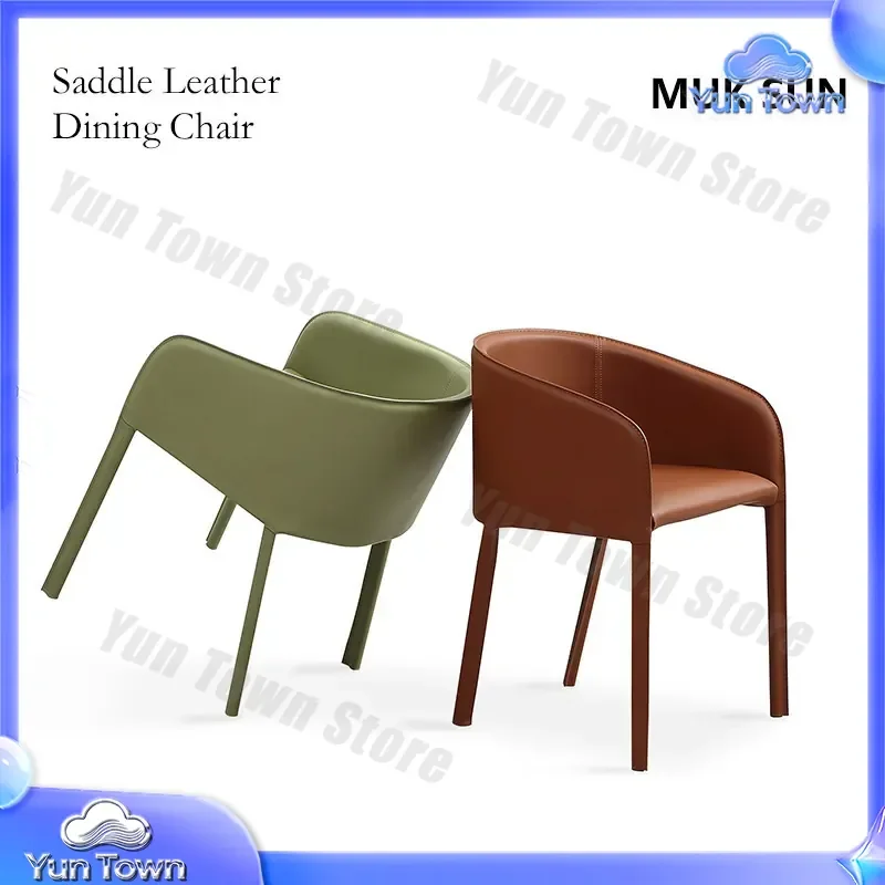 Designer Dining Chair for Nordic Modern Light Luxury Back Armrest Italian Minimalist Home Office Desk Chair for Internet