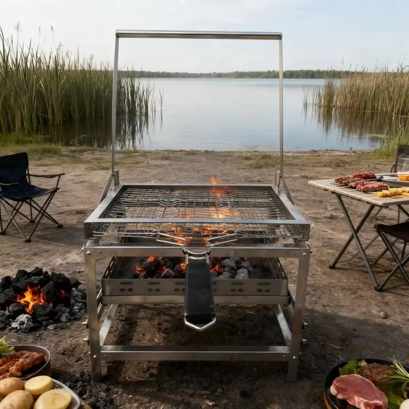 Outdoor All‑Season Stainless Steel BBQ Grill Weather Resistant Blaze BBQ Grills For Backyard Garden Party