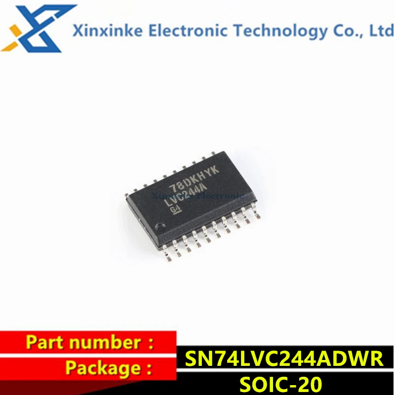 

10PCS SN74LVC244ADWR SOIC-20 SN74LVC244A Three-state Output Octal Buffer Driver Chip