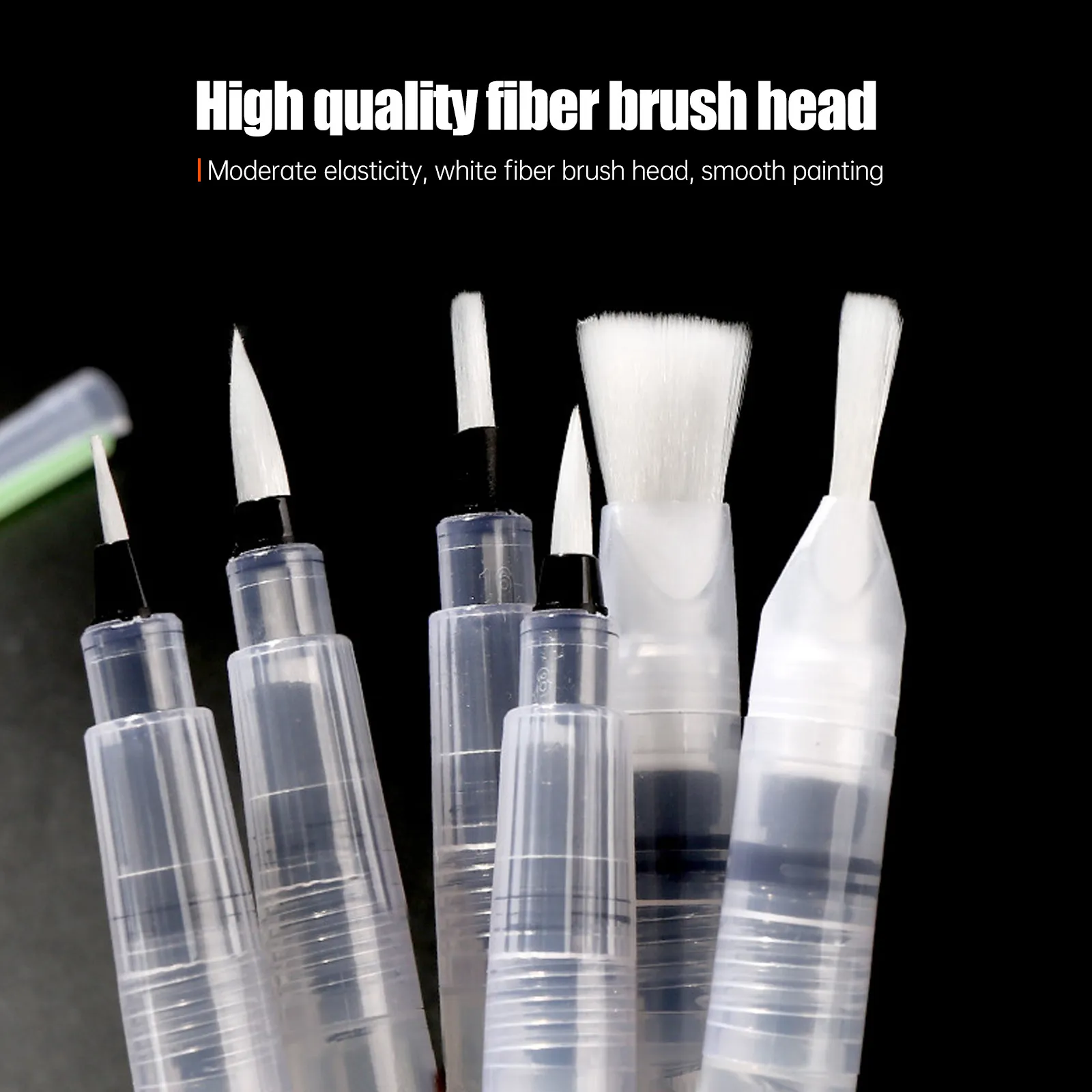 

1Set Water Brush Pens Injection Type Ergonomic Comfortable Portable for Students Artists Watercolor Tools
