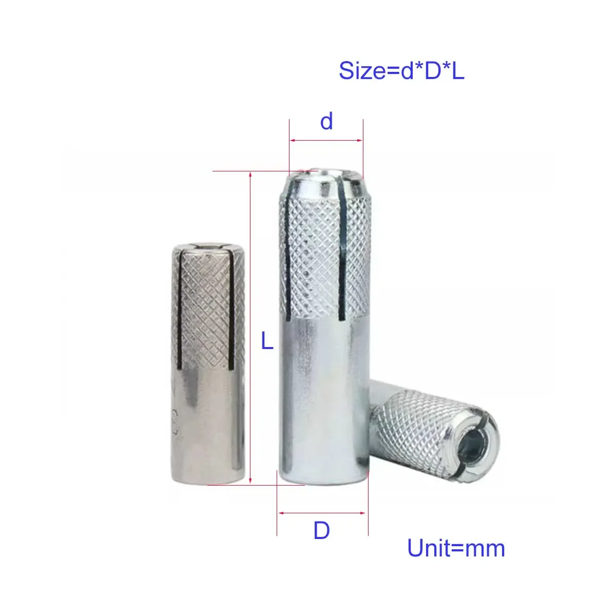 304 Stainless Steel Internal Expansion Screw, Full Tube Built-In Gecko, Pull-Out Flat, Internal Forced Top Explosion