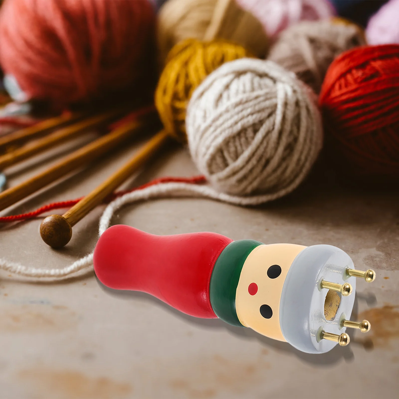 

Weaving Tool Set Braiding Household Cute Wood Knit Spool Hand Tools Bracelet Kit
