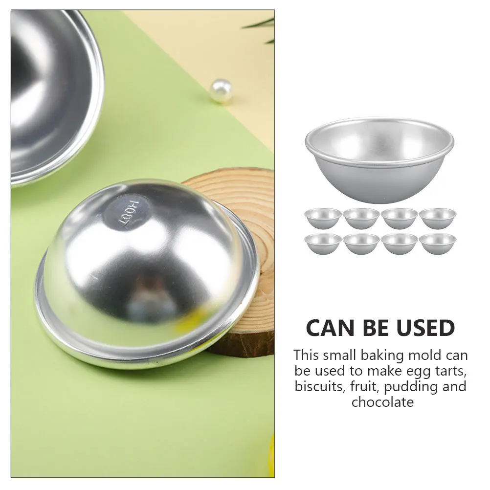 

9pcs Half Moon Tart Mold Aluminum Baking Pan For Egg Tart Pudding Pie Mini Dessert Molds Kitchen Cooking Bakeware