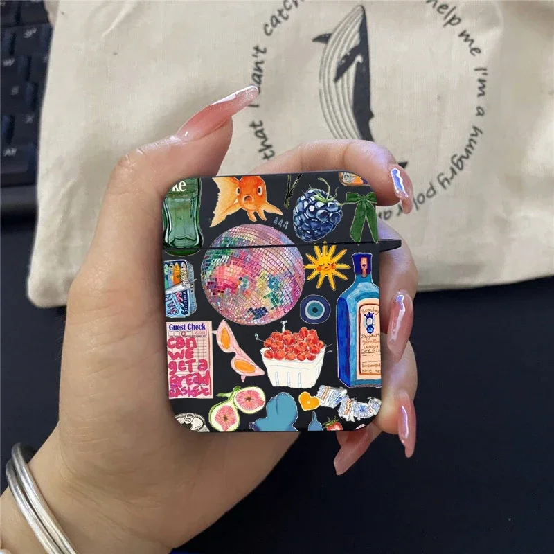 INS Cute Summer Fruit Lemon Drink Earphone Case dla Apple Airpods Pro2 1 2 3 Pro Bezprzewodowa osłona słuchawek dla Air Pods 4 2024