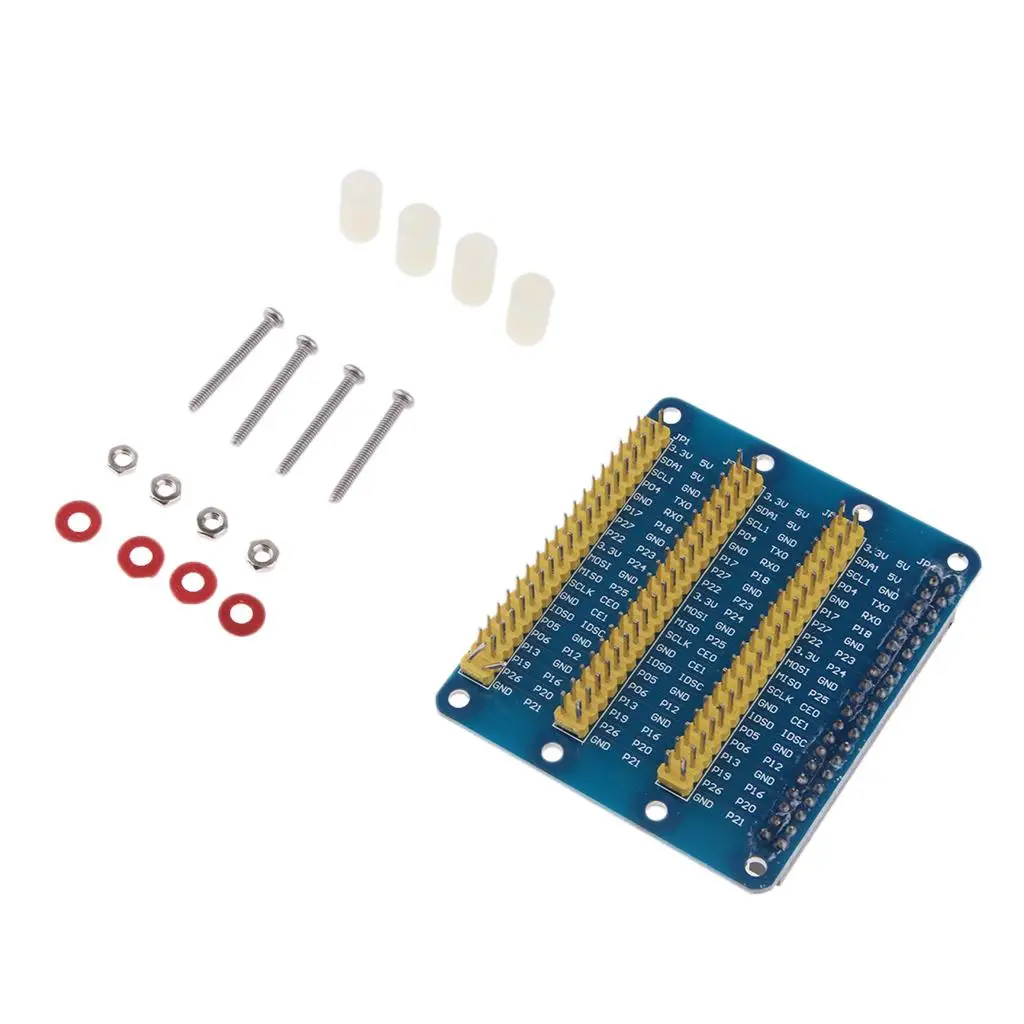 GPIO Expansion Board Blue 65x55x10mm Multi Function Module Extension Board Splitter for Raspberry Pi 3B 2B B Plus