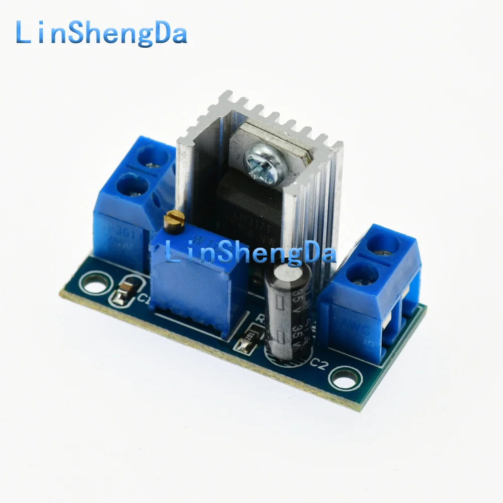 LM317 adjustable voltage regulator power board DC-DC converter step-down module adjustable linear regulator