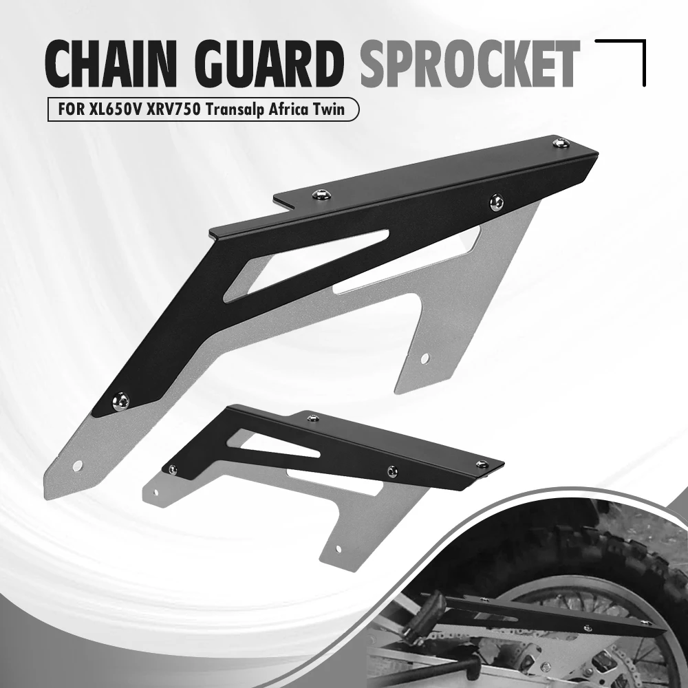 

For Honda XL650V XL600V XL700V Transalp 1987-2012 Sprocket Guard Chain Cover Protector XRV650 XRV750 Africa Twin RD04/RD07/RD07A
