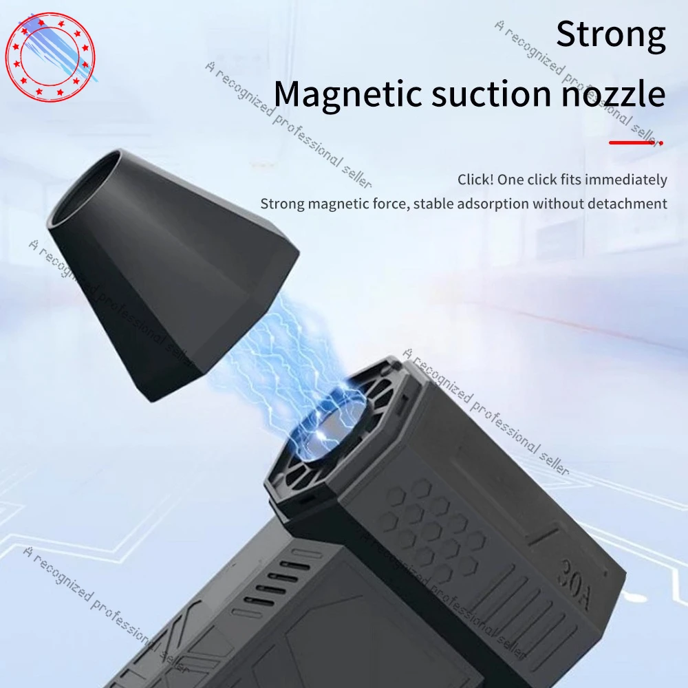 

Turbo fan 130,000 to high speed brushless motor handheld charging outdoor fan hair dryer