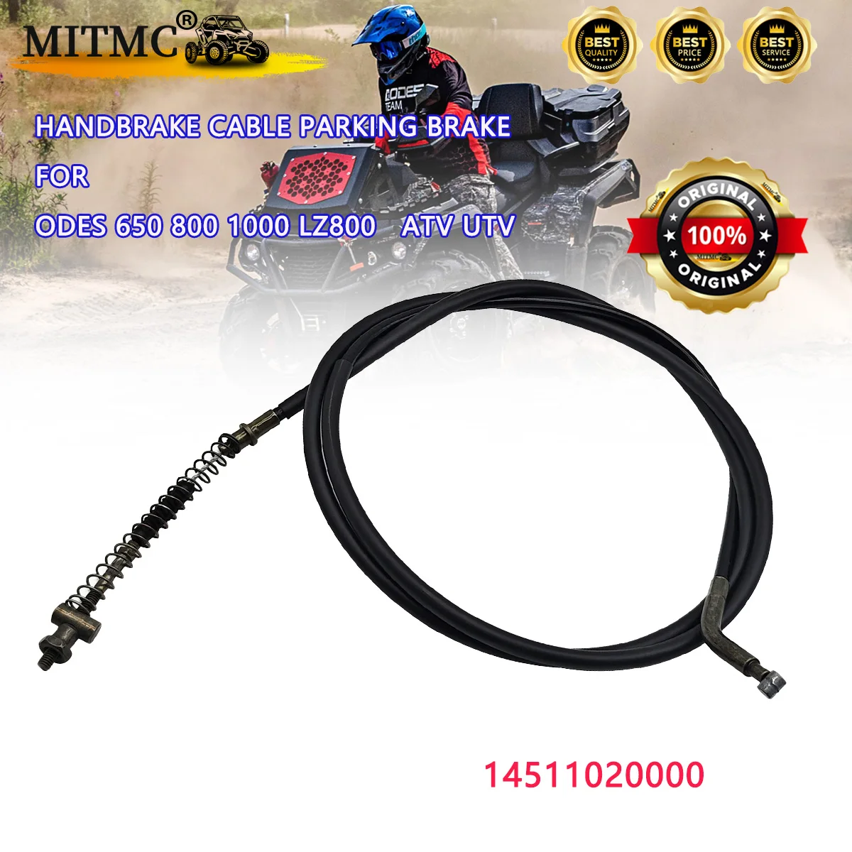 Handbrake Cable Parking Brake For ODES 650 800 1000 LZ800 OEM  ATV UTV Spare Parts 14511020000