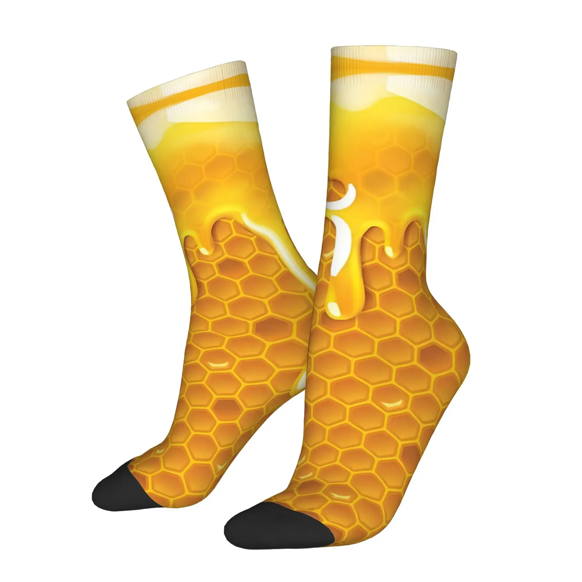 

Sweet Honeycomb Socks Sports 3D Print Boy Mid-calf Sock