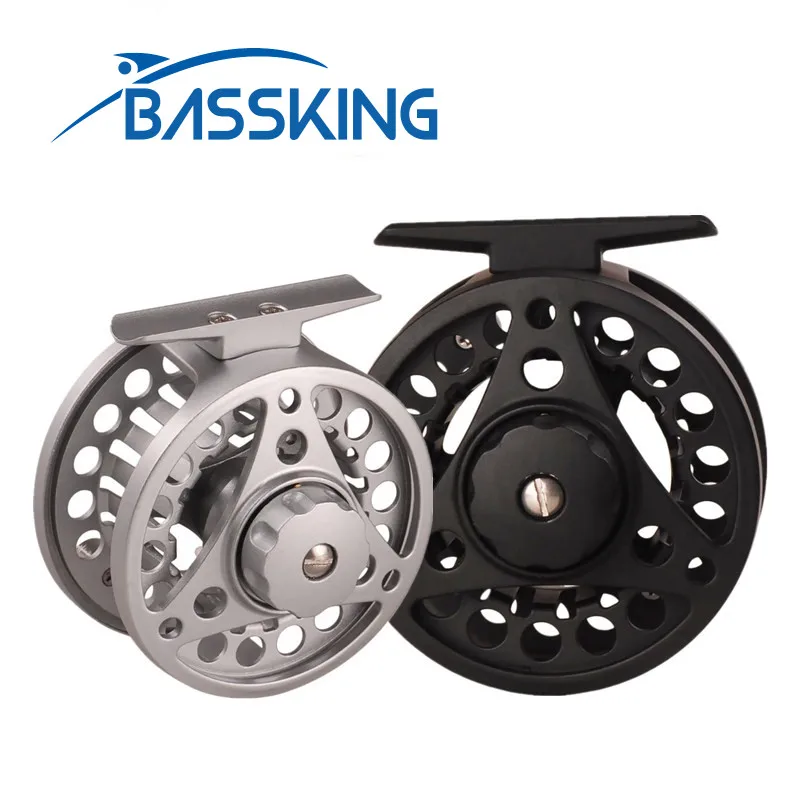 BASSKING Fly Fishing Reel 75/85mm Aluminum Alloy Carretilha De Pesca Fishing Reels Moulinet Peche Fly Reel Carp Feeder Molinetes