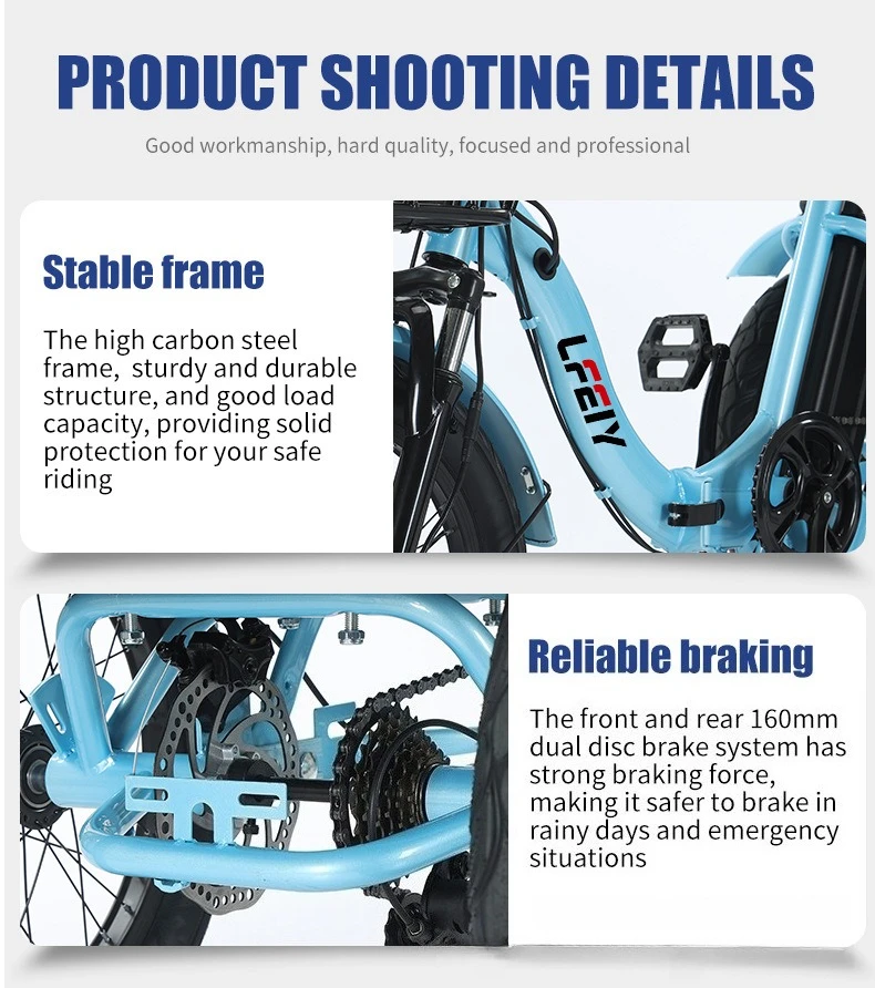 18-Zoll faltbares Elektro-Dreirad, 48V13Ah, 350W Motor, Shimano 7-Gang, 25km/h, 44km Reichweite, 3 Modi, Fat Tire Lithium E-Trike für Erwachsene – Detail 13