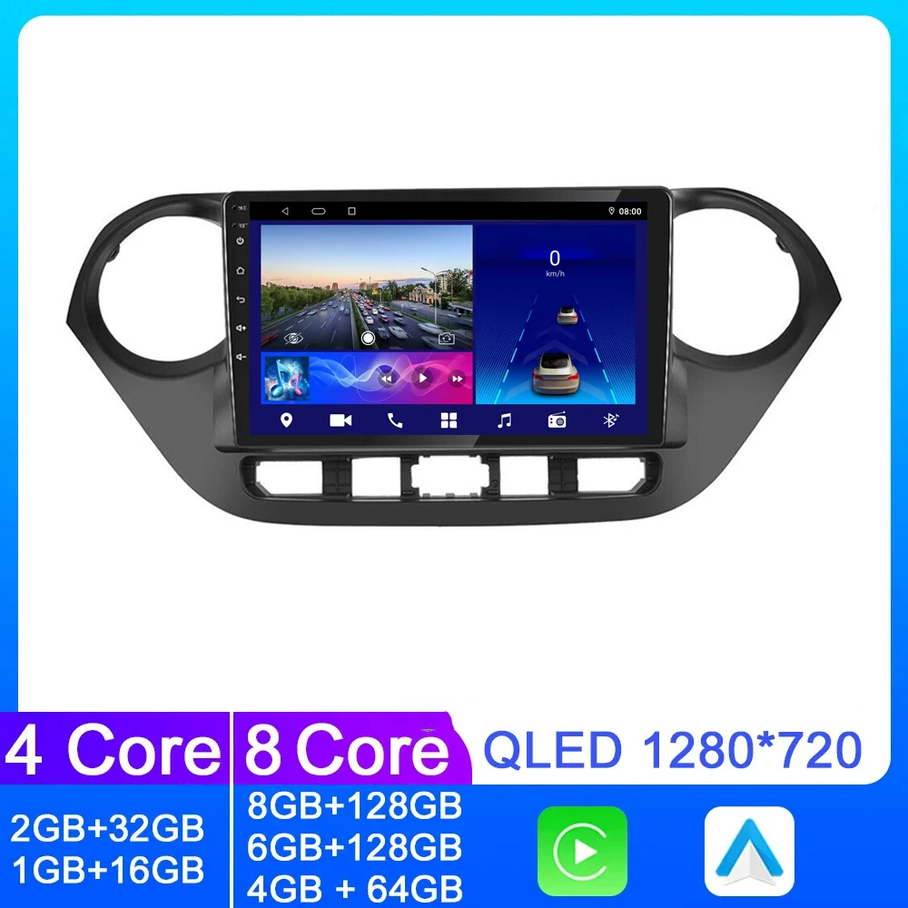 

Wireless Carplay Auto Car Radio Multimidia Video Player For Hyundai Grand I10 2013 - 2016 Navigation GPS Stereo AHD Camera DSP