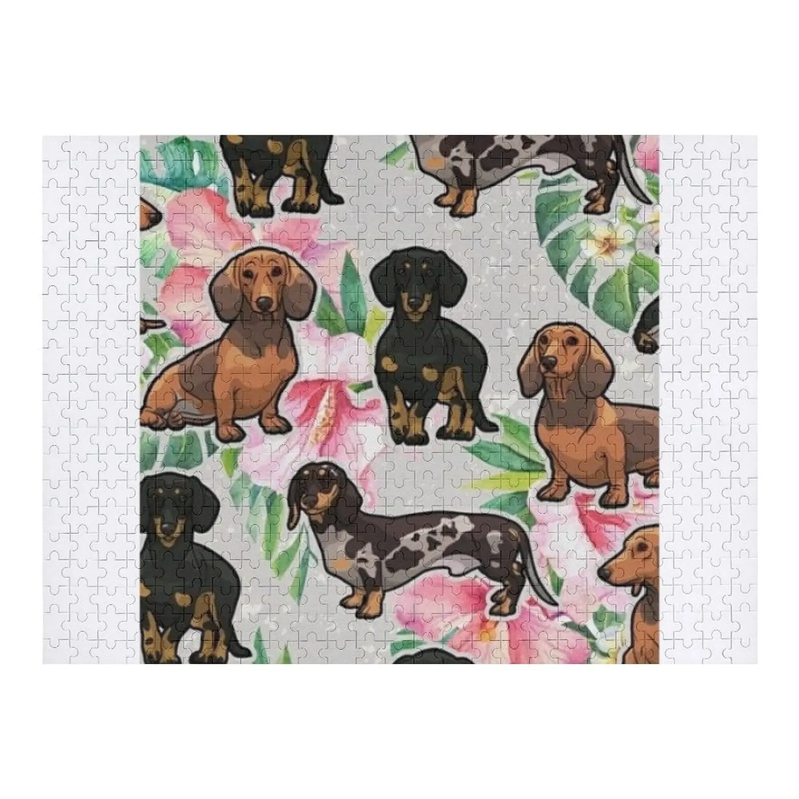 

Пазл с изображением таксы и собаки, деревянный пазл с изображением животных, индивидуальное фото, персонализированный деревянный пазл с именем