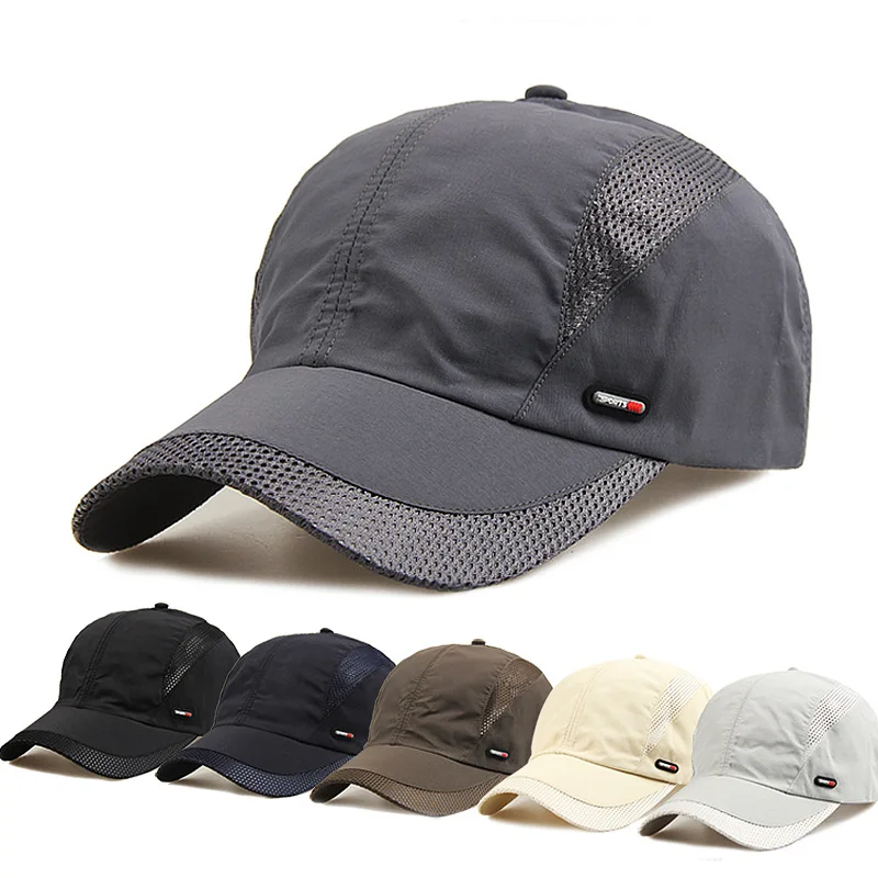 2023 Fashion Mens Summer Outdoor Sport Baseball Hat Running Visor Cap Hot Popular New Cool Quick Dry Mesh Cap