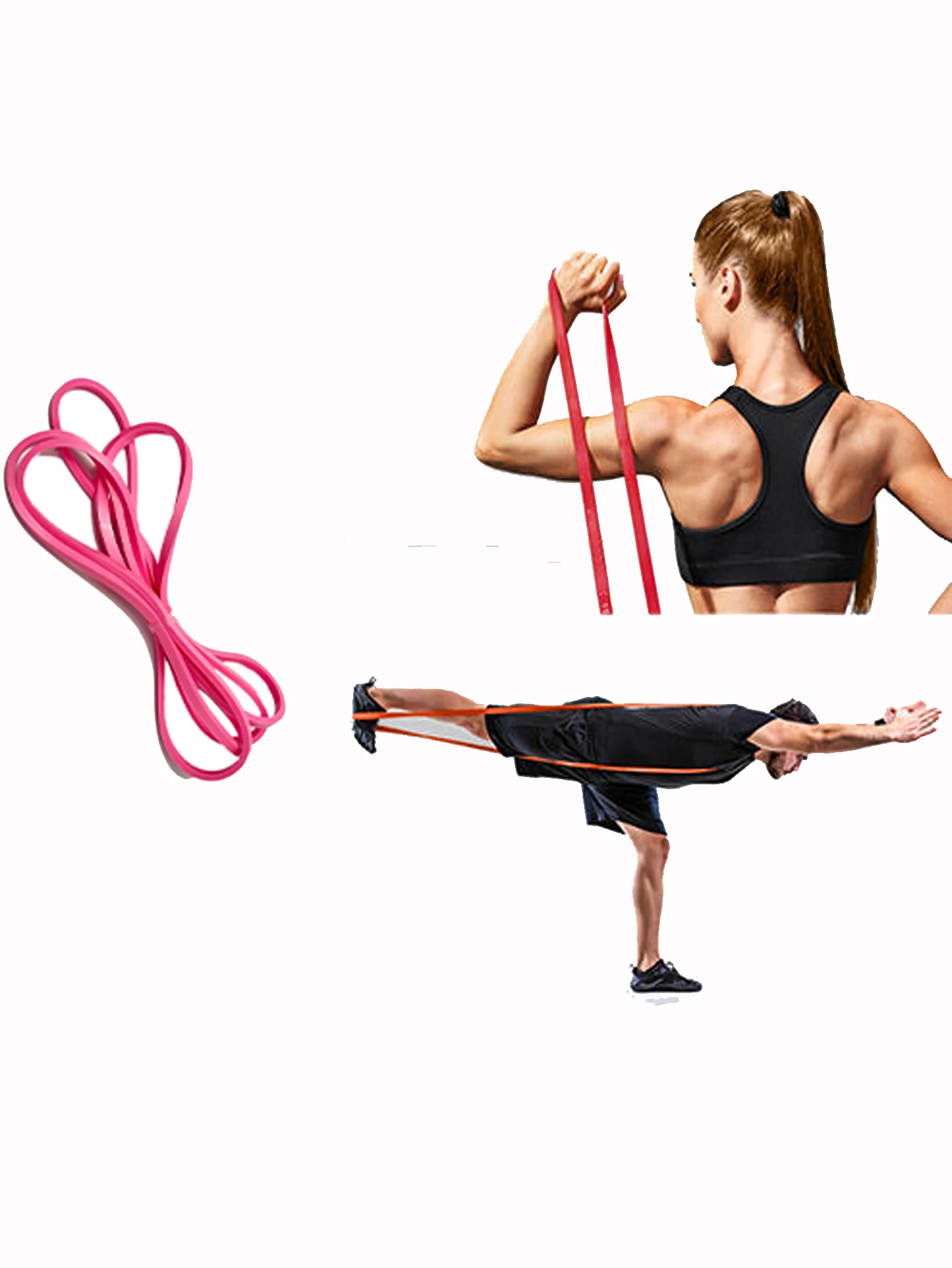 Latex resistance band Exercise Bands Pull Up Assist Bands Physical Therapy Muscle Training Bands for Working Out Home Workouts