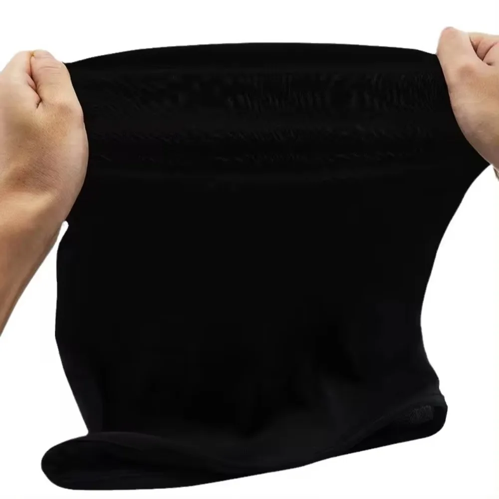 Máscara Facial Negra Sin Rostro – 2 Piezas De Poliéster Transpirable Para Halloween, Carnaval Y Fiestas De Disfraces