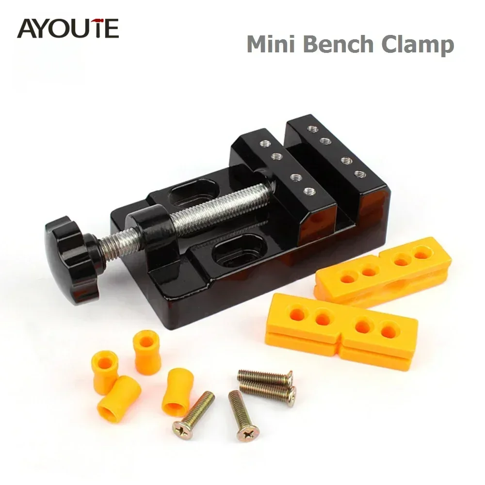 DIY Sculpture Craft Carving Tool Universal Jaw Bench Clamp Mini Drill Press Table Vise Fixing Small Parts Jewelry Watch Repair