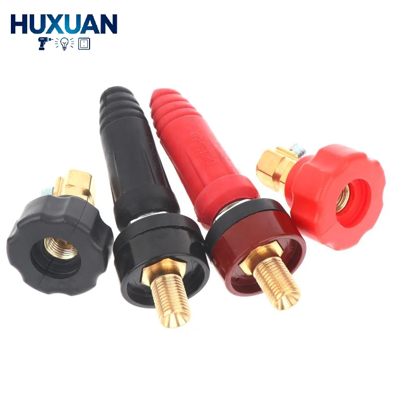 Welding Quick Connector Plug Socket DKJ10-25 DKJ35-50, Insulated Copper Terminal For Arc Welding Equipment
