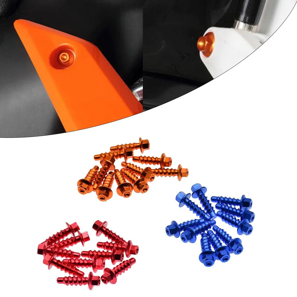 10 Stück CNC-Blechschrauben für KTM SX SXF XC XCF EXC EXCF XCW TPI SD 6D 125-530, für Husqvarna 85cc-501cc, für GasGas