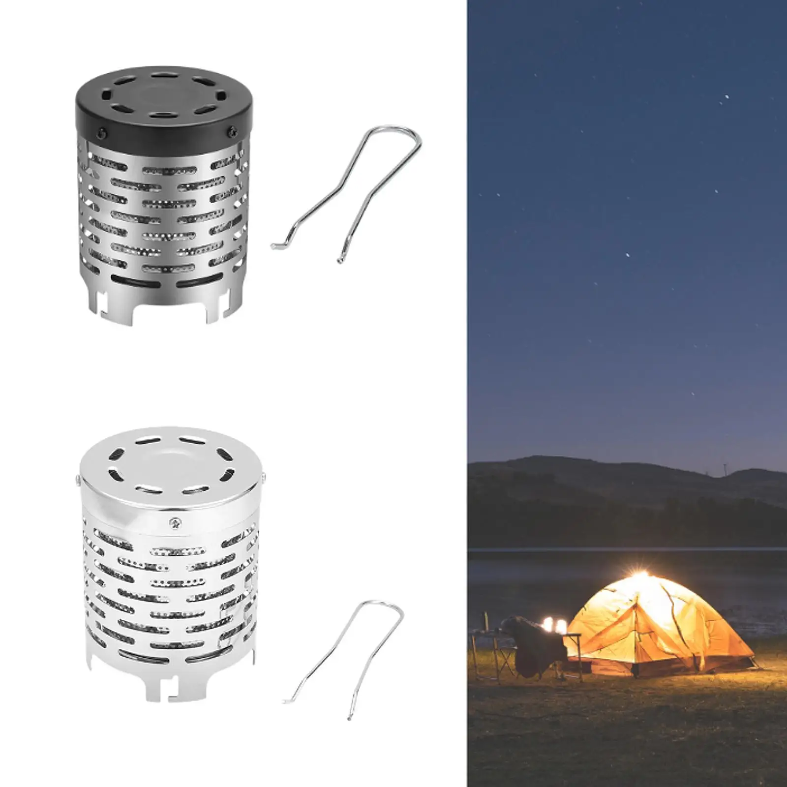 

Camping Mini Heater Heater Burner Tent Warmer Lightweight Warming Heater Cover