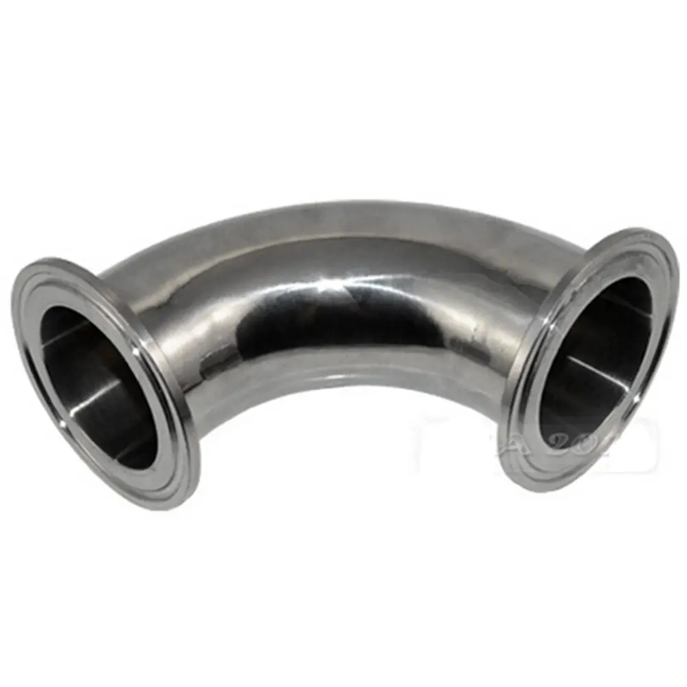 

1pc 45mm 1.75" 1-3/4 1.75 Inch 304SS 316SS 304 316 Stainless Steel Sanitary Tri Clamp 90 Degree Ferrule Welding Elbow