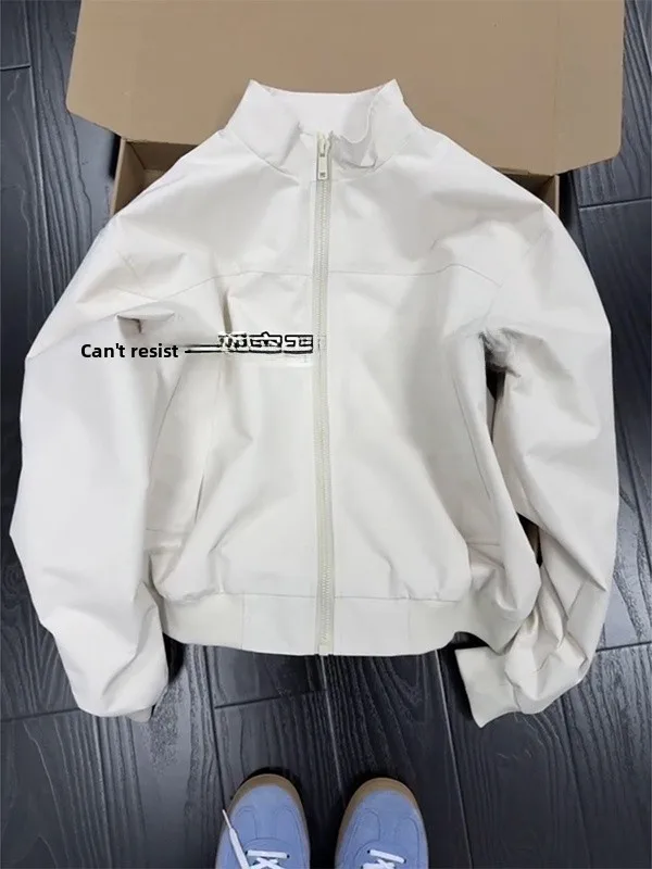 

White American Sle Flight Instructor Jaet Мужская весенне-осенняя верхняя одежда Cleanfit Haome Tough High End Feel oulder